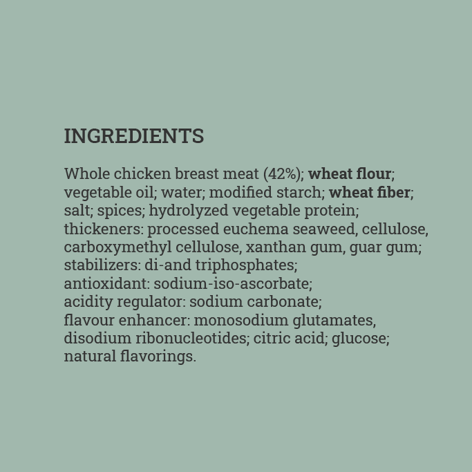 Pops ingredients